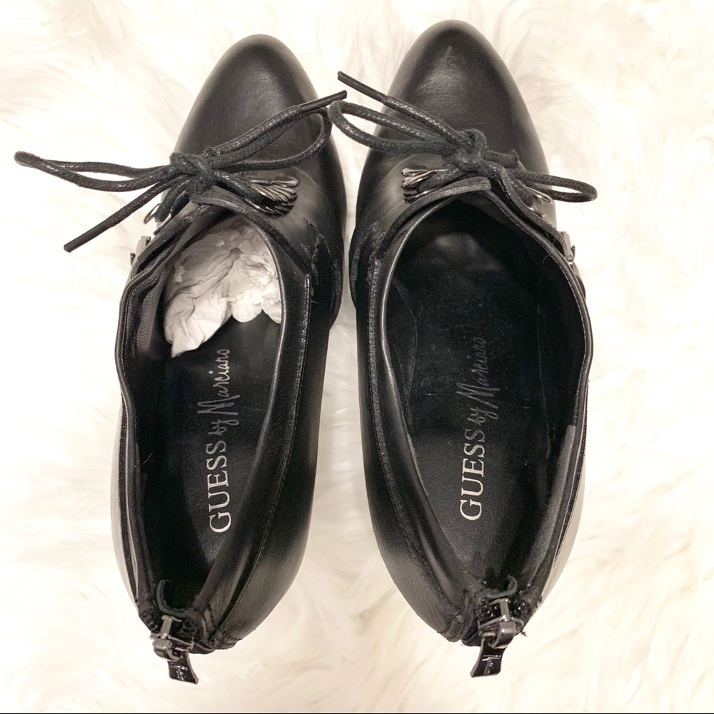 Guess by Marciano Neva black leather oxford bootie - Picture 6 of 8